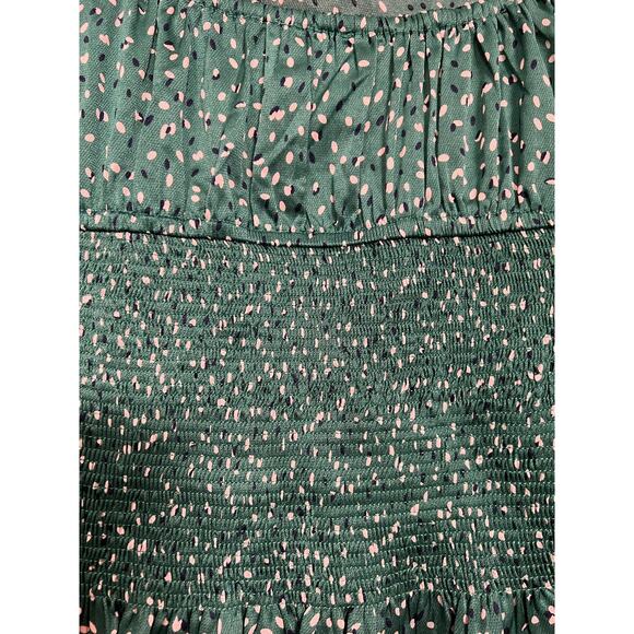 Princess Polly Melvin Green Polka Dot Top - Size 2 - Picture 3 of 9